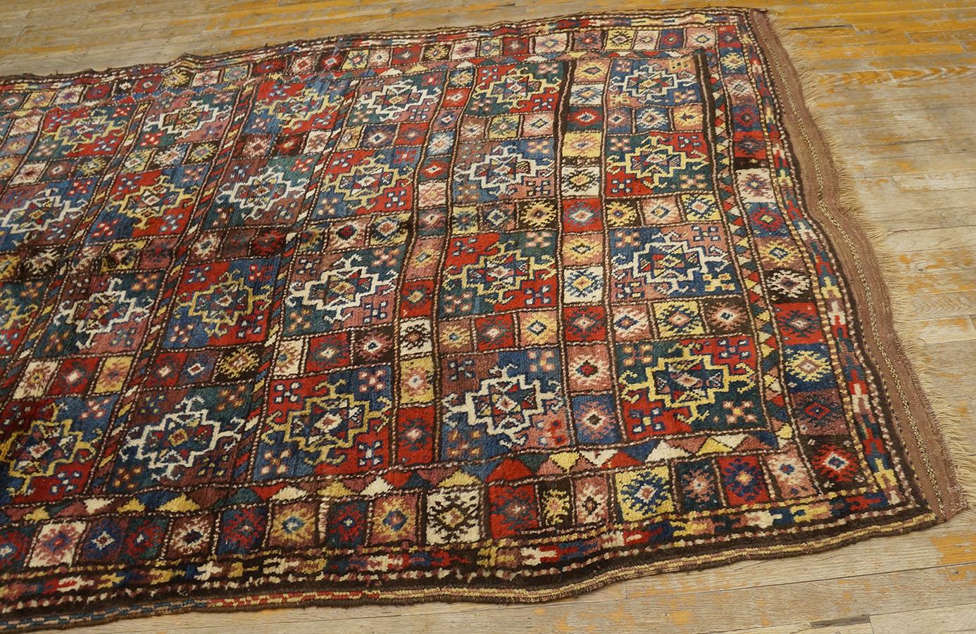 Antique Persian Quchan Rug 5' 4'' x 7' 8'' In Good Condition For Sale In New York, NY
