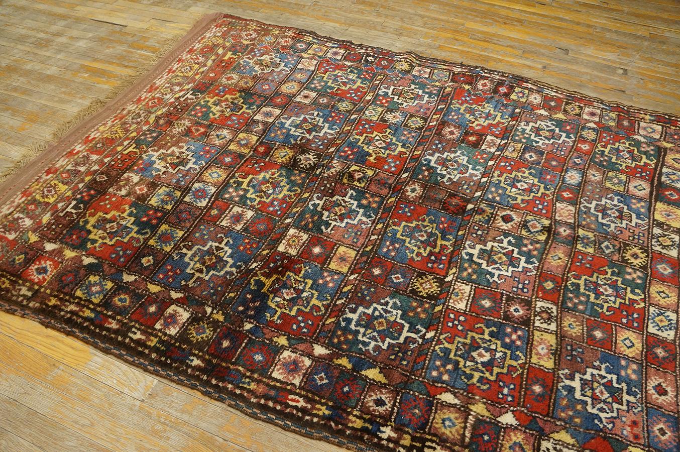 Wool Antique Persian Quchan Rug 5' 4'' x 7' 8'' For Sale