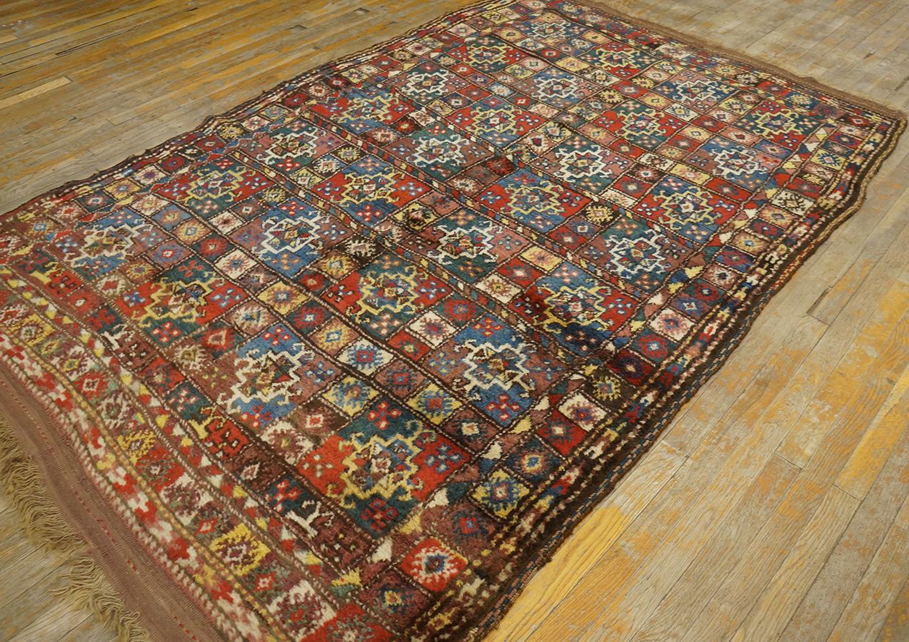 Antique Persian Quchan Rug 5' 4'' x 7' 8'' For Sale 1
