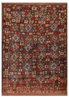 Antique Persian Quchan Rug 5' 4'' x 7' 8''