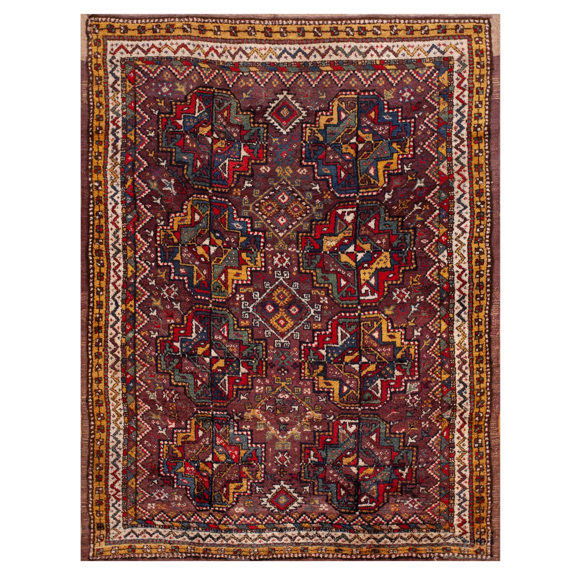 Antique Persian Quchan Rug 5' 2" x 6' 8"  For Sale