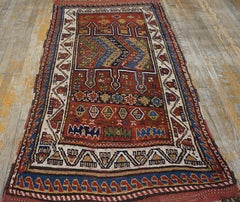 Early 20th Century N.E. Persian Quchan " Kordi" Rug ( 3'6''x 6'4'' - 107 x 193 )