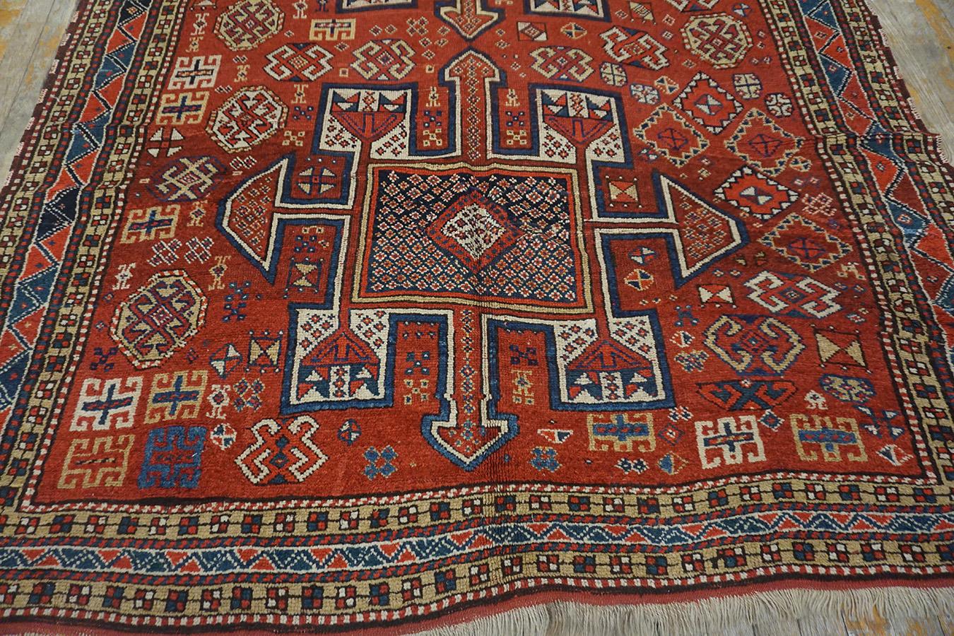 Antique Persian Quchan Tribal Rug 5'6