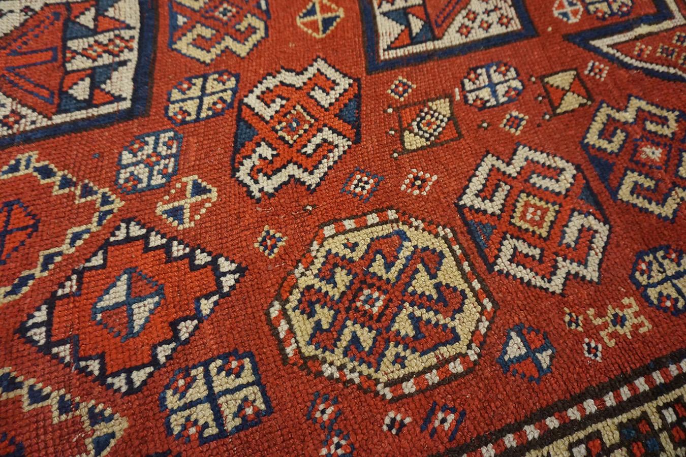Wool Antique Persian Quchan Tribal Rug 5'6