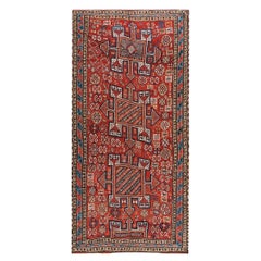 Tapis persan antique Quchan Tribal 5'6 "x 11'8" 