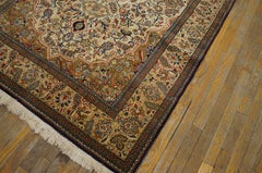 Antique Persian Qum Rug 4' 8" x 6' 8"