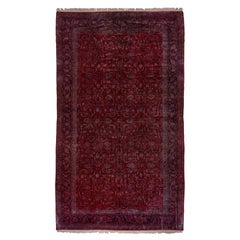 Antiker persischer roter Kashan-Teppich, ca. 1920er Jahre