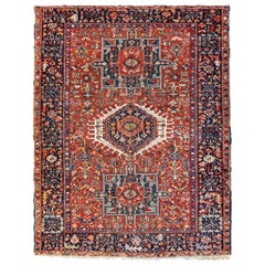 Antiker persischer Karaja-Heriz-Serapi-Teppich aus den 1940er Jahren
