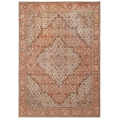 Tappeto Tabriz persiano antico di dimensioni pari a 7 ft 1 in x 10 ft 3 in