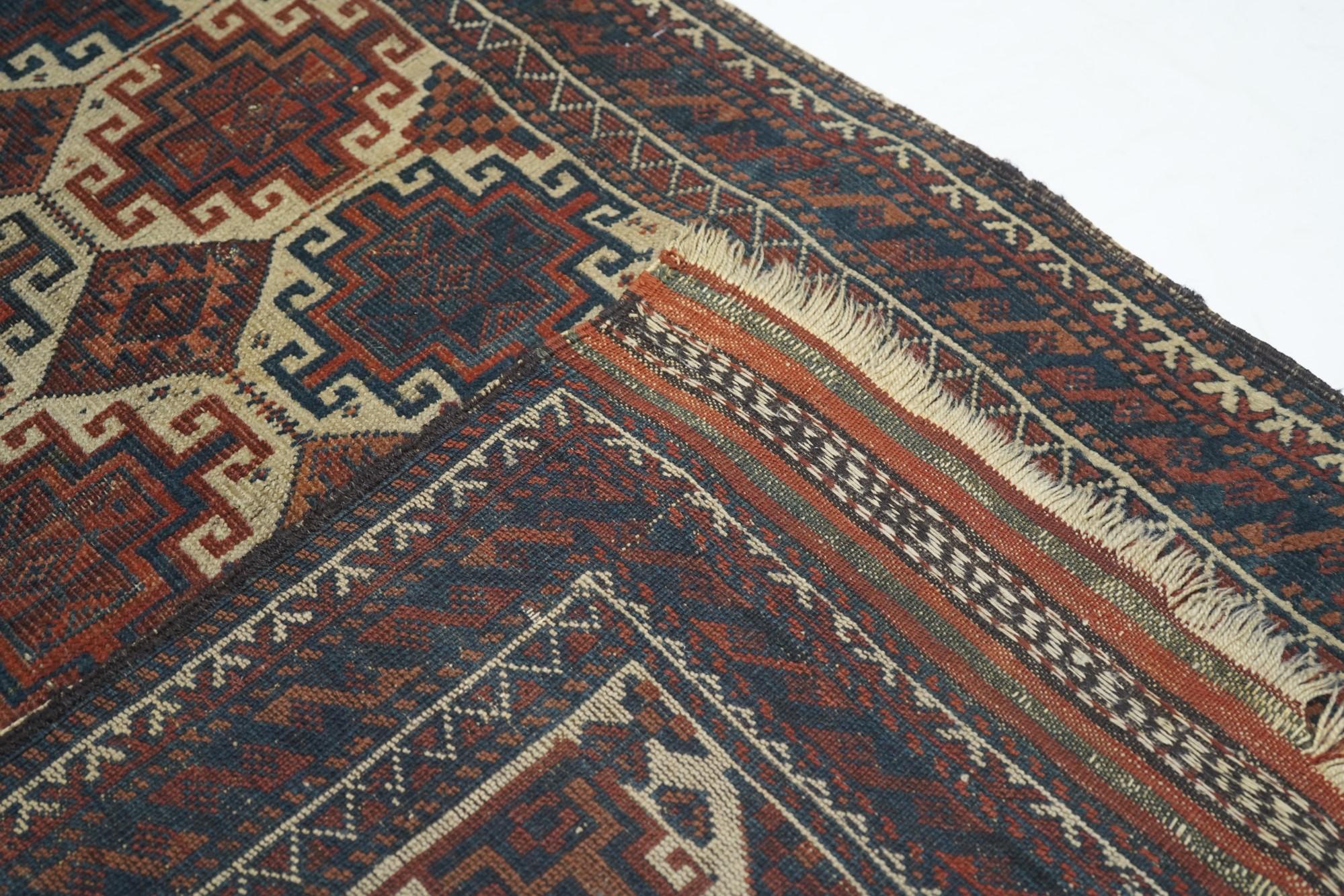 Antique Persian Balouch Tribal Rug  For Sale 6