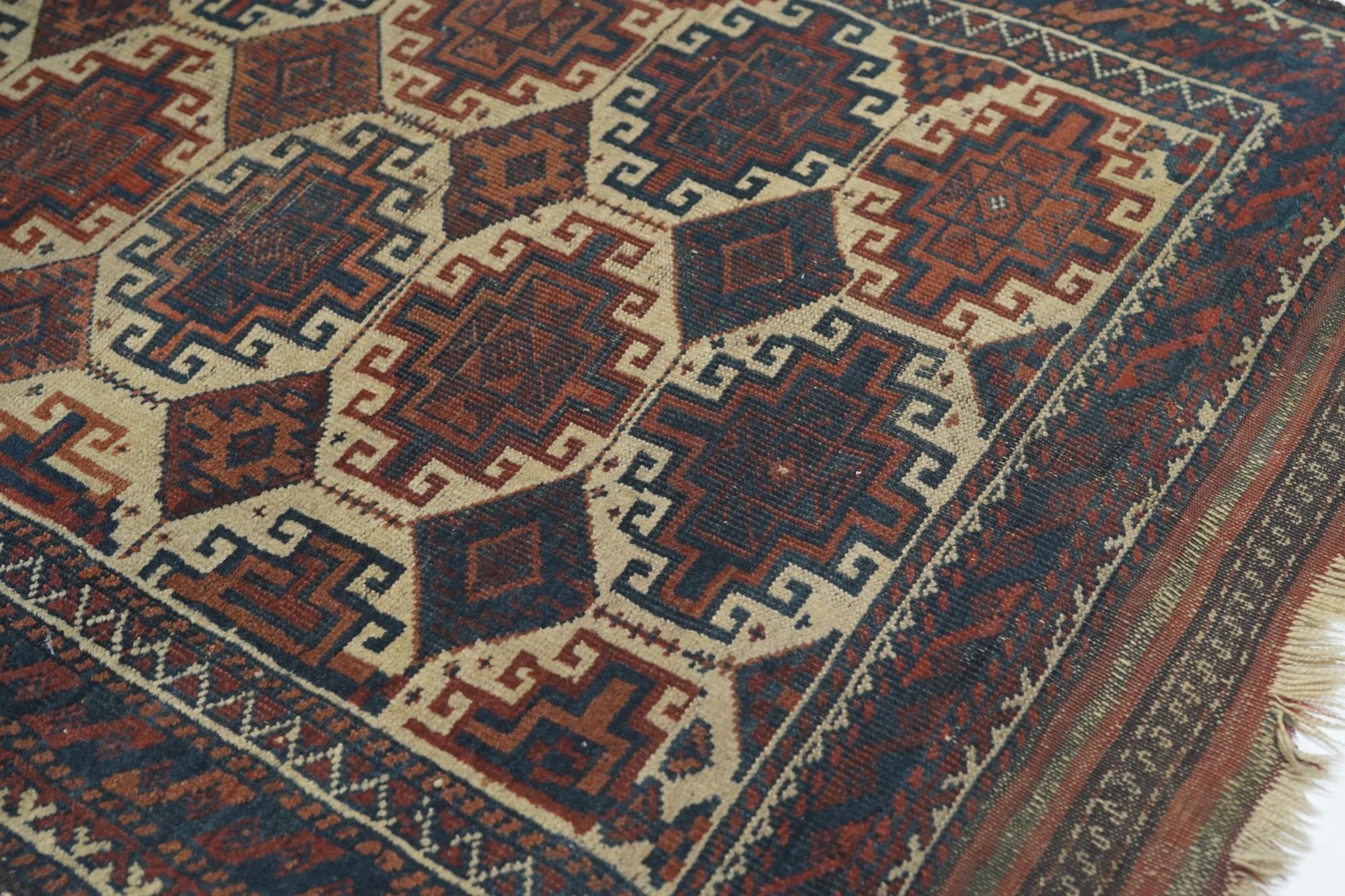 Antique Persian Balouch Tribal Rug  For Sale 1