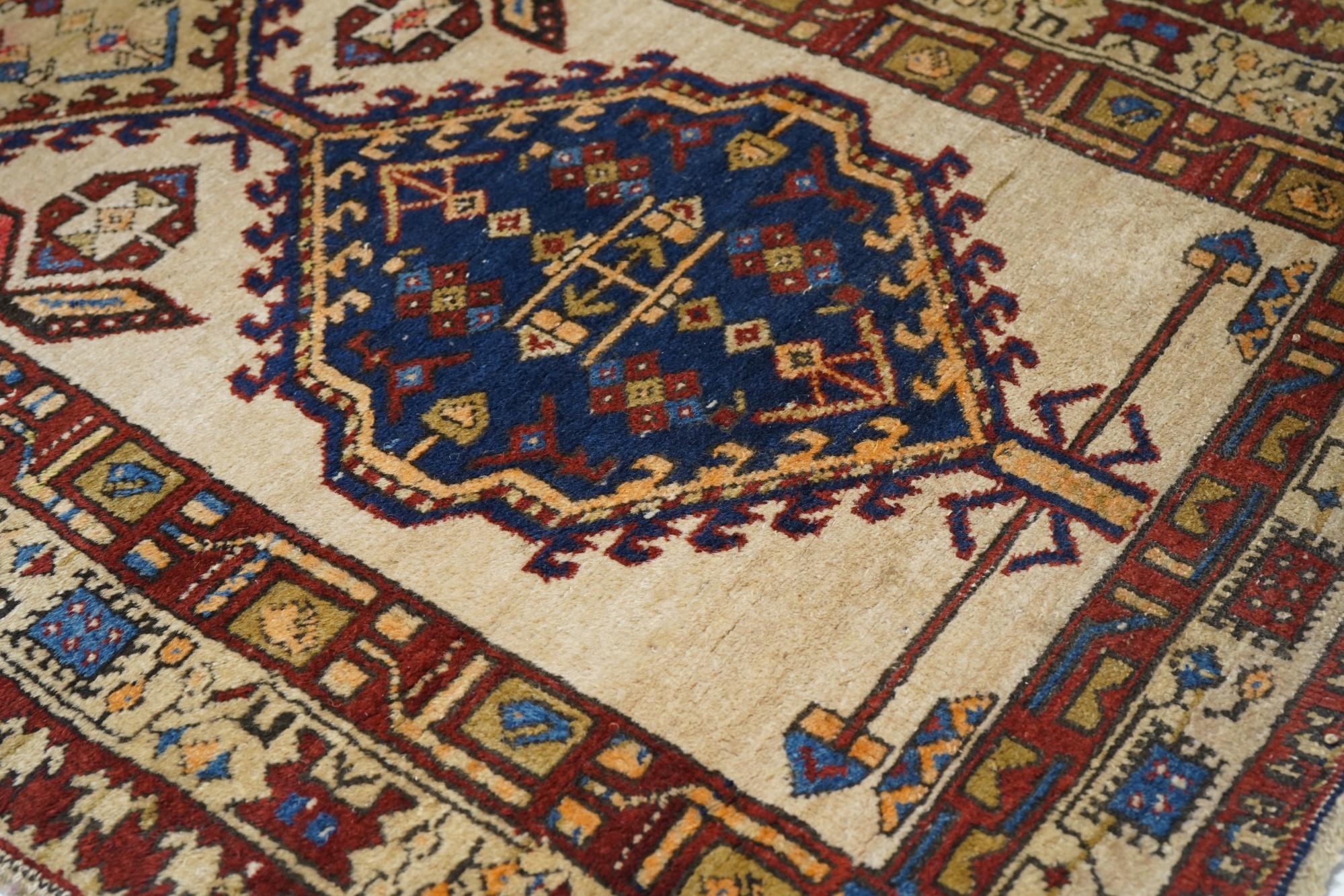 Wool Antique Persian Sarab Runner 3'0'' x 10'9'' For Sale