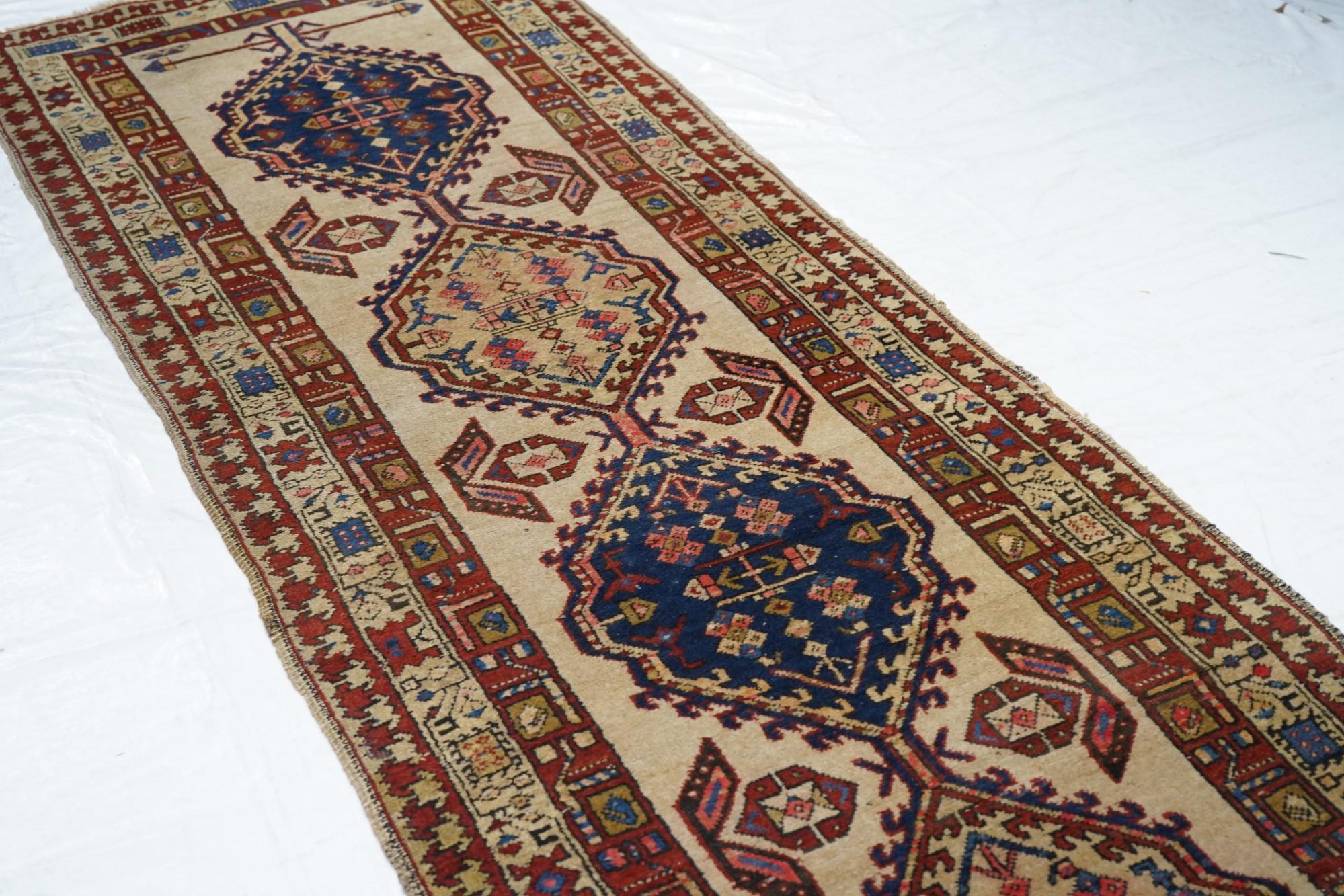 Antique Persian Sarab Runner 3'0'' x 10'9'' For Sale 2