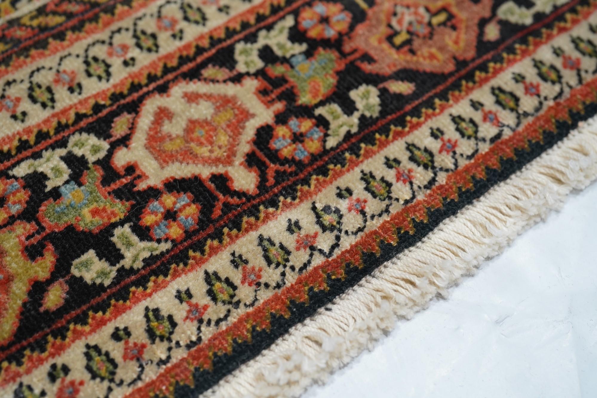 Wool Antique Persian Farahan Rug  For Sale