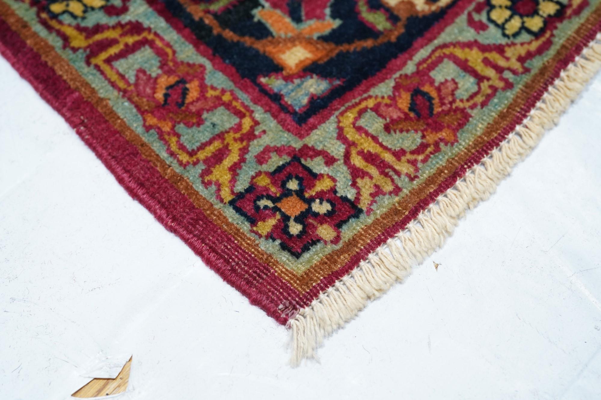 Antique Persian Kerman Lavar Rug  In Good Condition For Sale In New York, NY