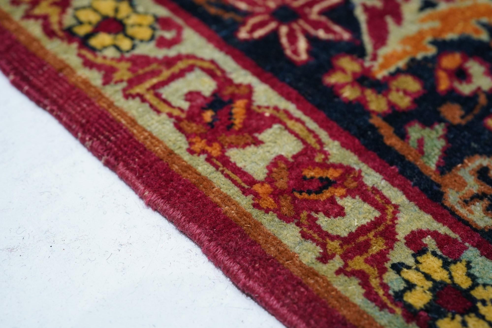 Late 19th Century Antique Persian Kerman Lavar Rug  For Sale