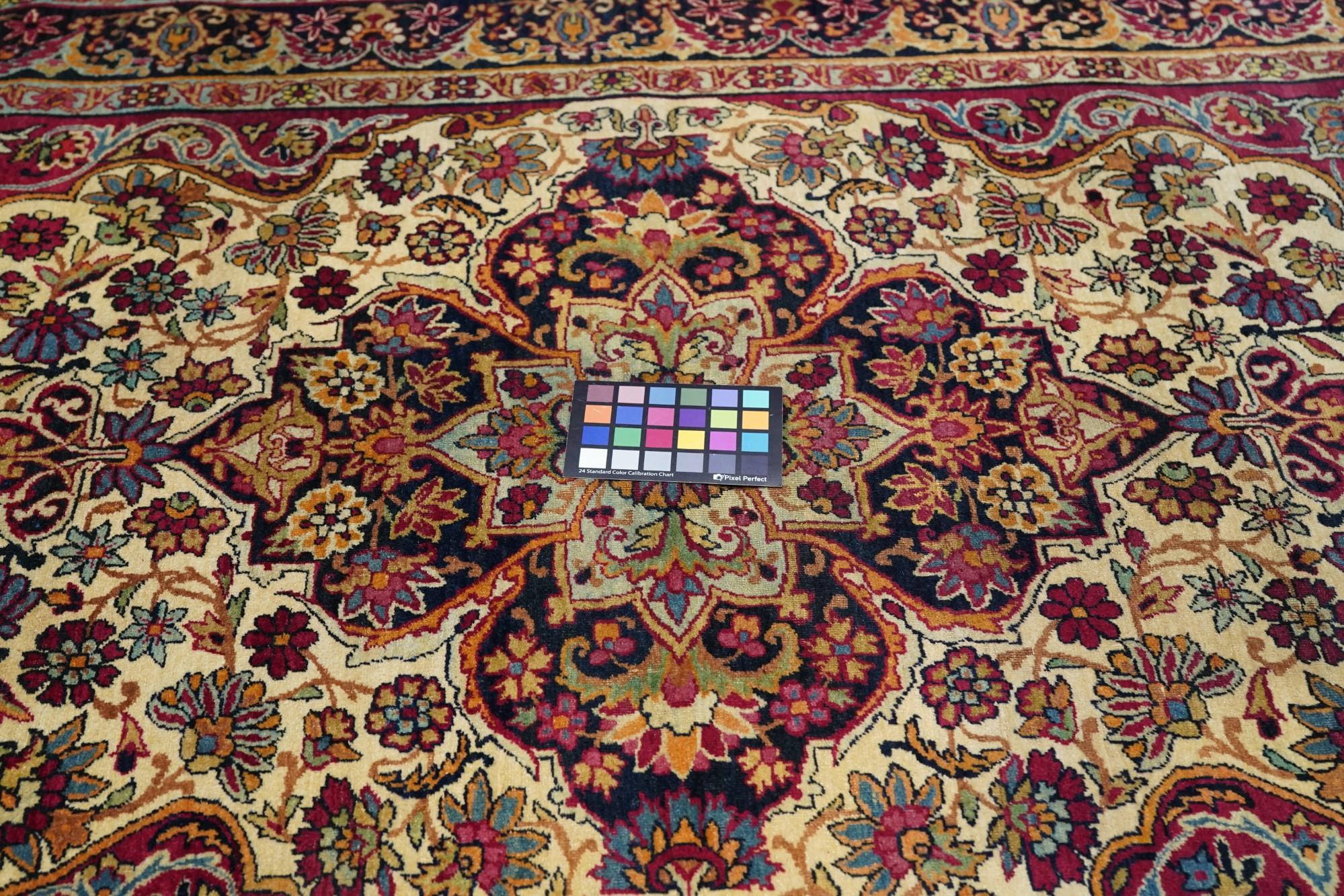 Antique Persian Kerman Lavar Rug  For Sale 2