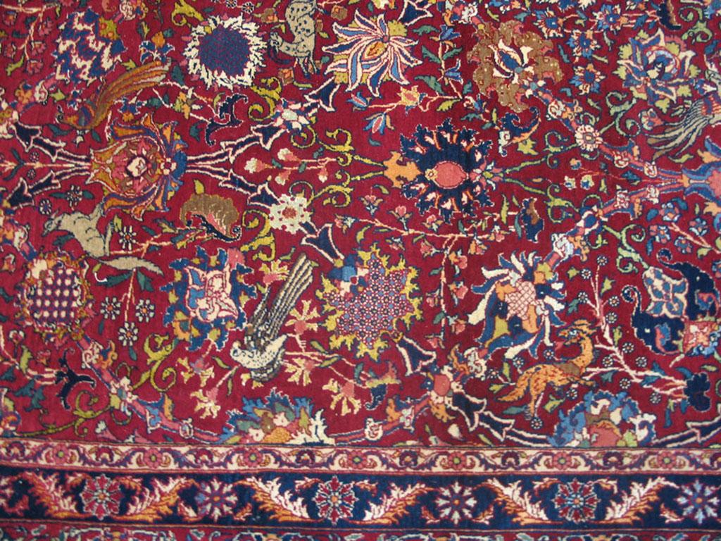Early 20th Century Antique Persian Rug For Sale