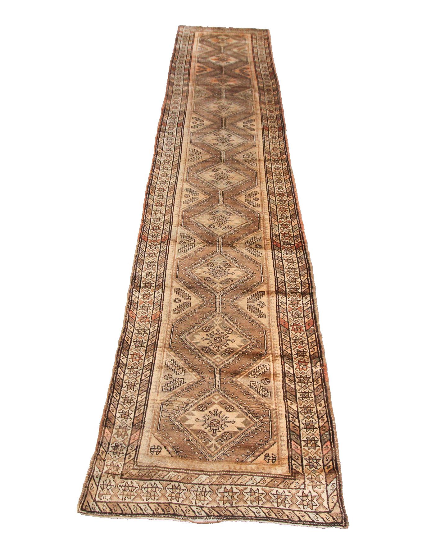 Antique Persian Rug Antique Persian Runner Sarab Runner 3x14 Wool Foundation For Sale 5
