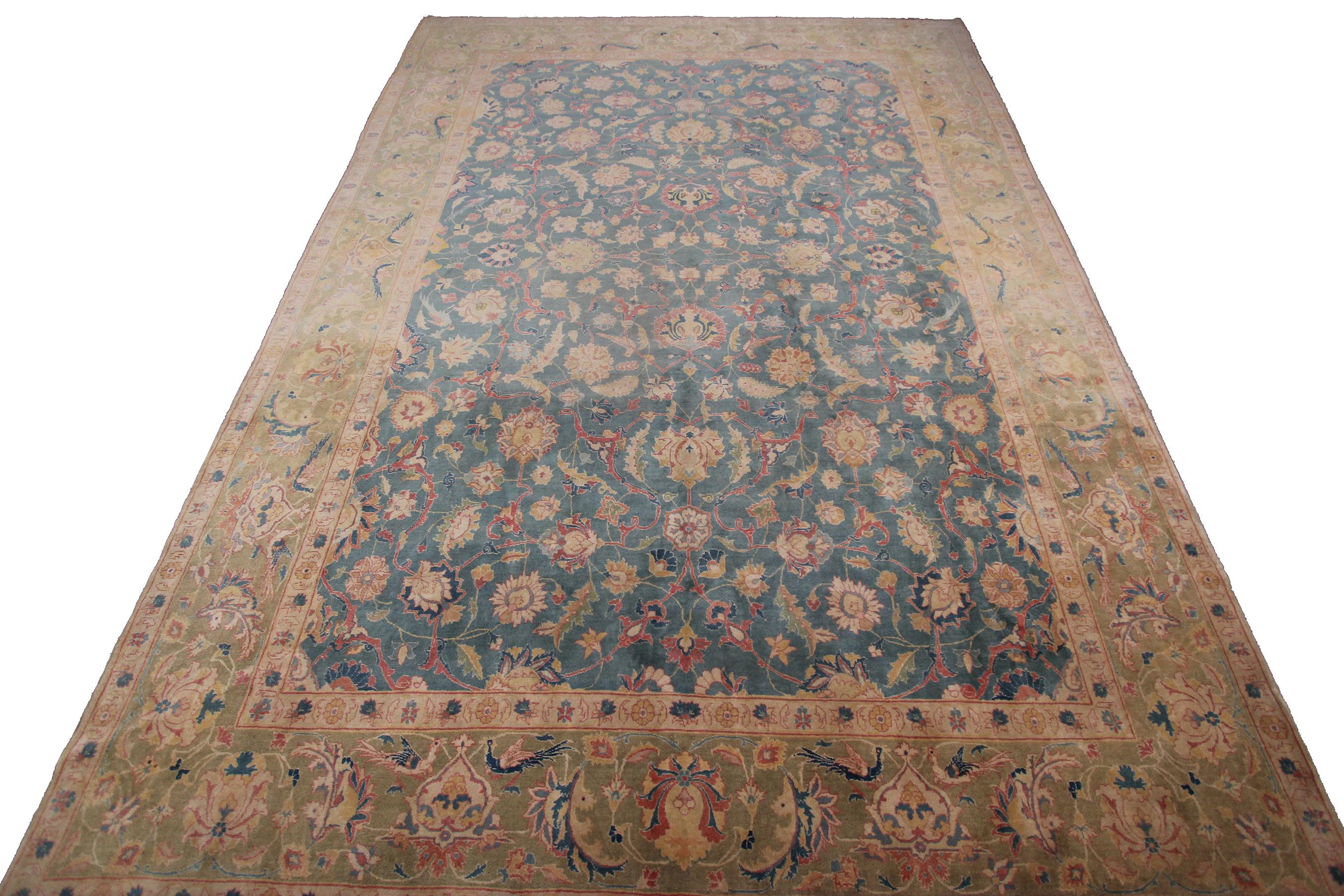 Antique Persian Rug Antique Persian Tabriz Rug Geometric Overall Allover For Sale 8