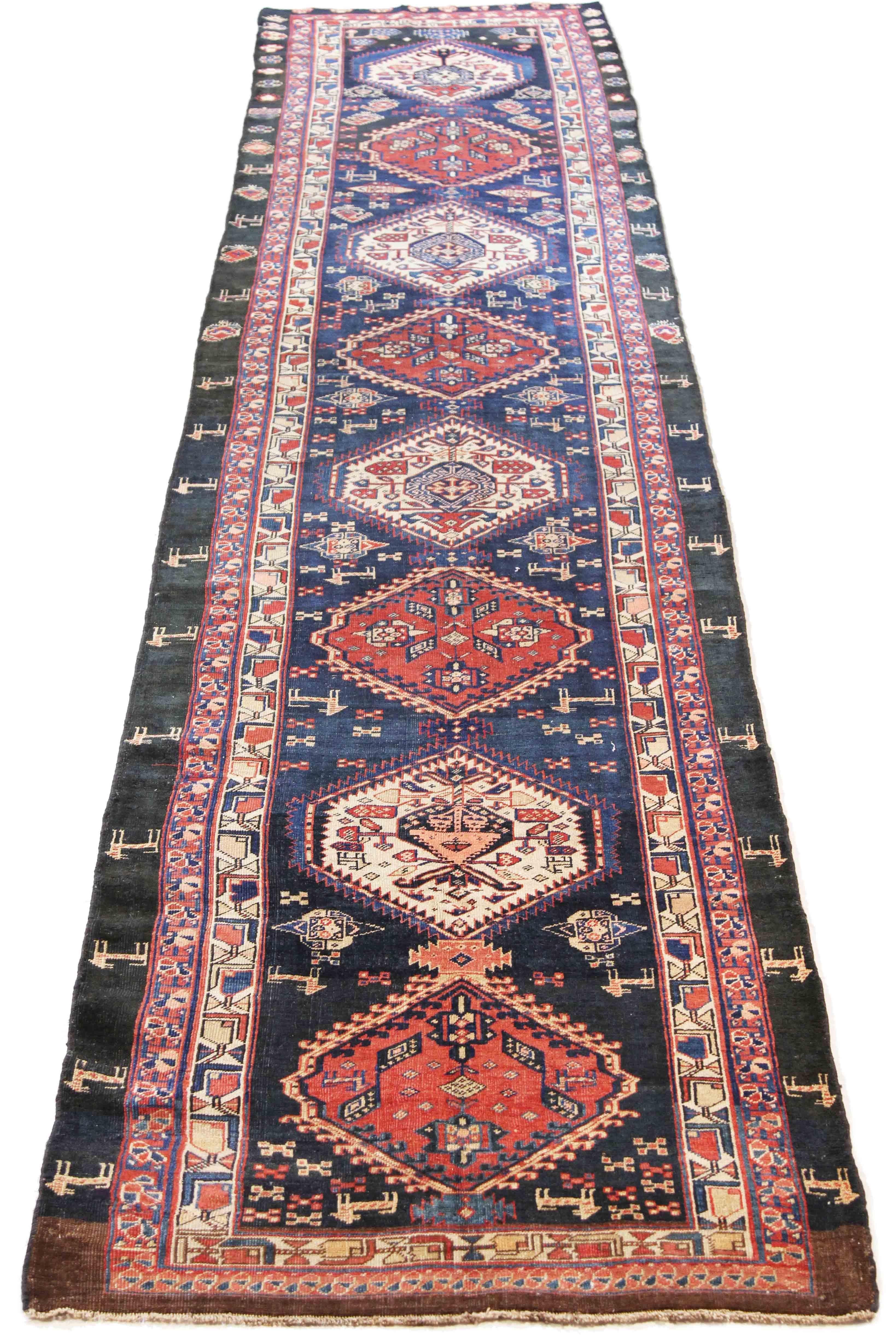 Early 20th Century Antique Persian Rug Azerbaijan Design with Magnificent Jewel Patterns circa 1900 For Sale