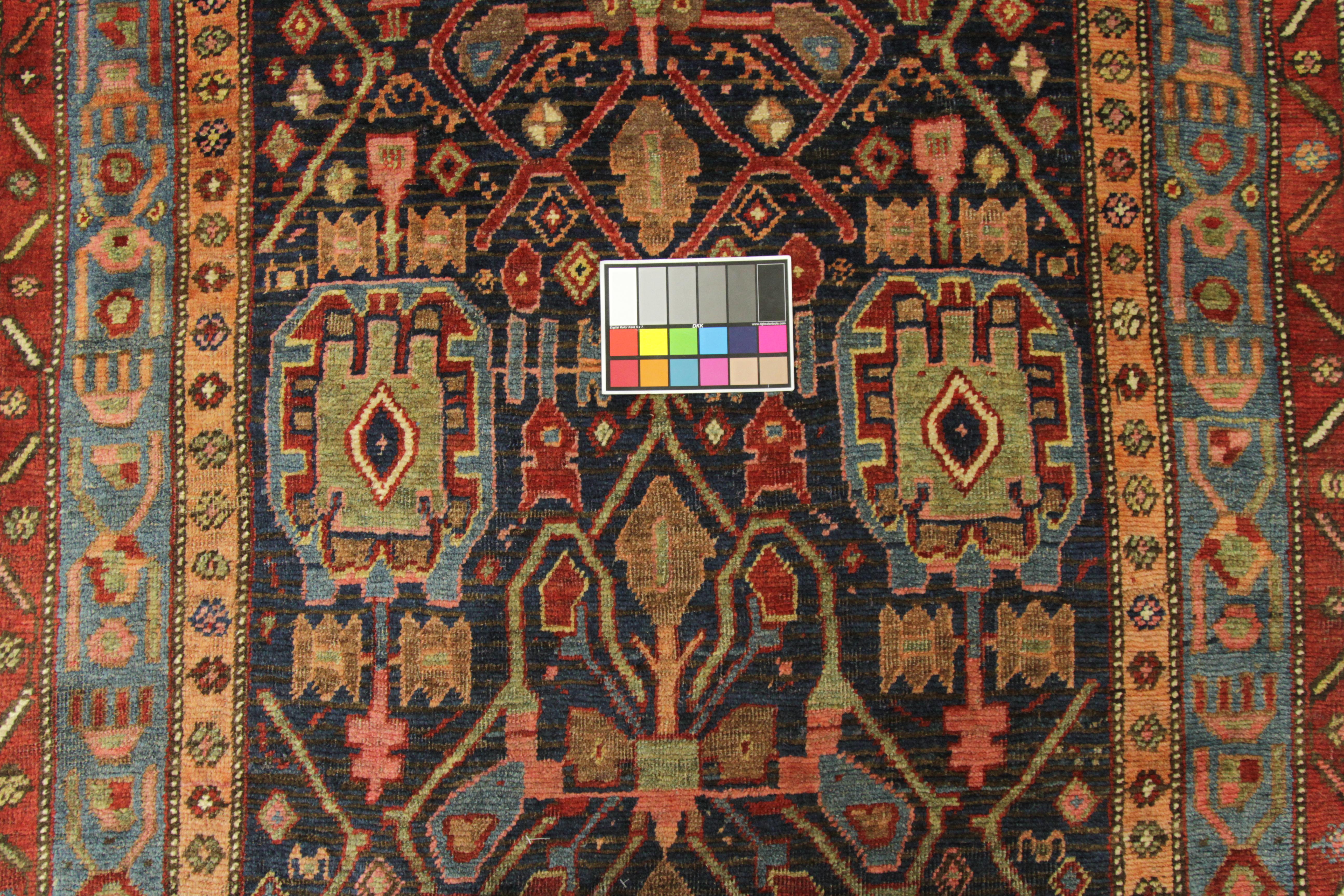 Wool Antique Persian Rug Bijar Design with Prolific Tribal Patterns, circa 1910s For Sale
