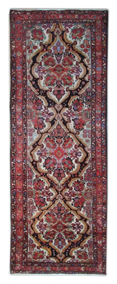 Handmade Antique Rugs, Floral Carpet Runner Oriental Stair Runner Rug for Sale