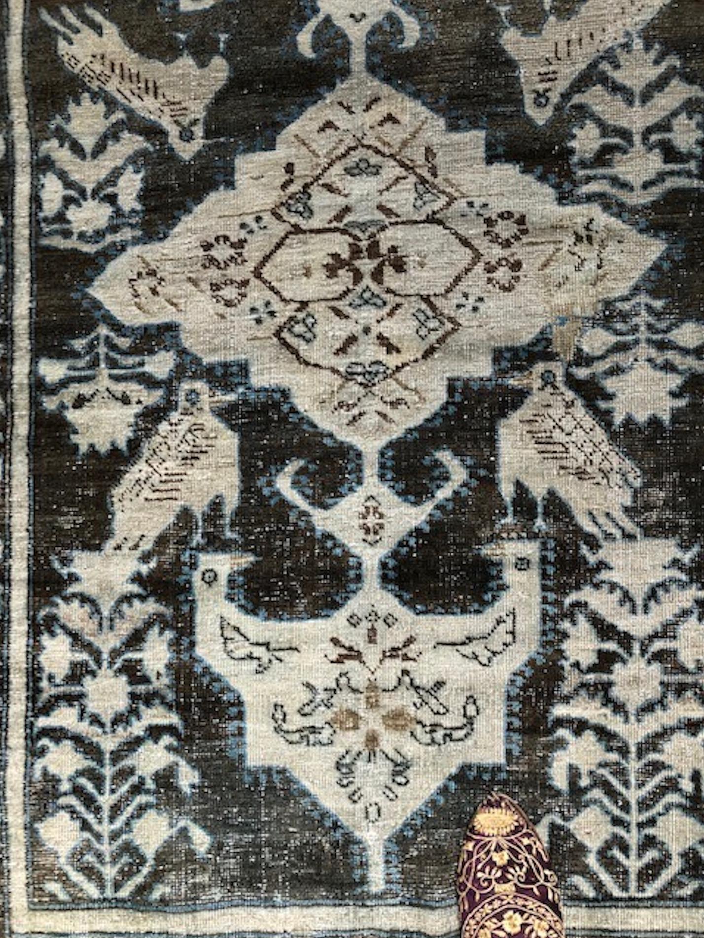 Wool Antique Persian Rug For Sale