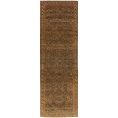 Antique Persian Rug Hamadan Design with Flower Bouquet Pattern, circa 1930s