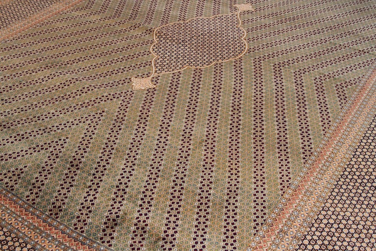 Antique Persian Rug Handwoven in the 1920s Using the Finest Wool and