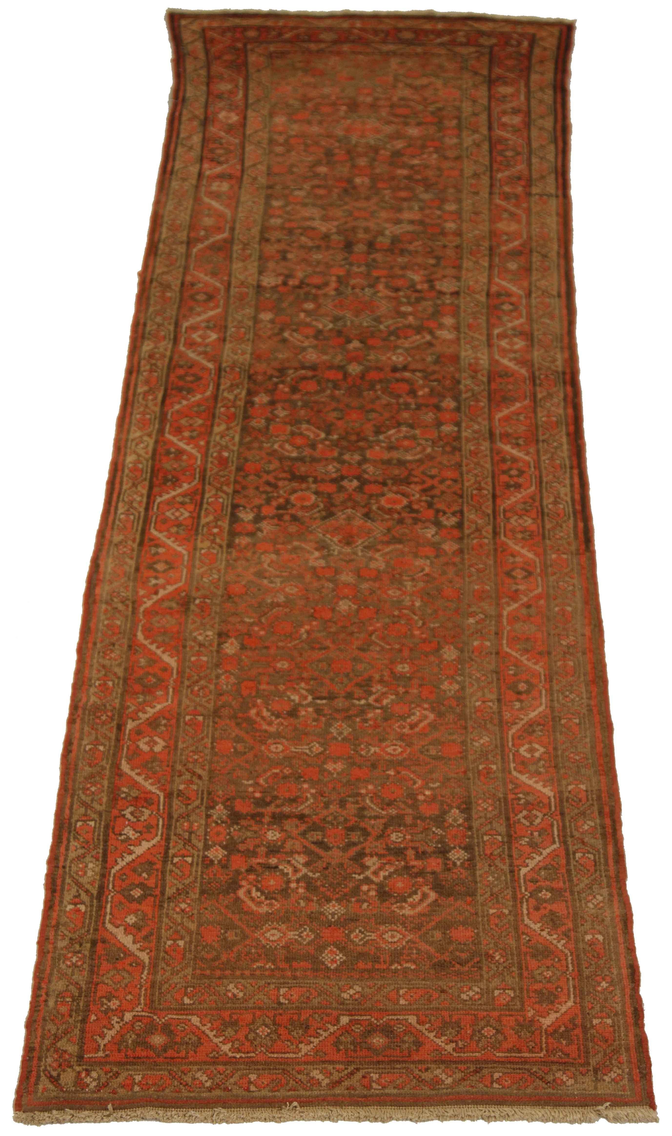 Antique Persian Rug in Malayer Design, 1910 In Excellent Condition For Sale In Dallas, TX
