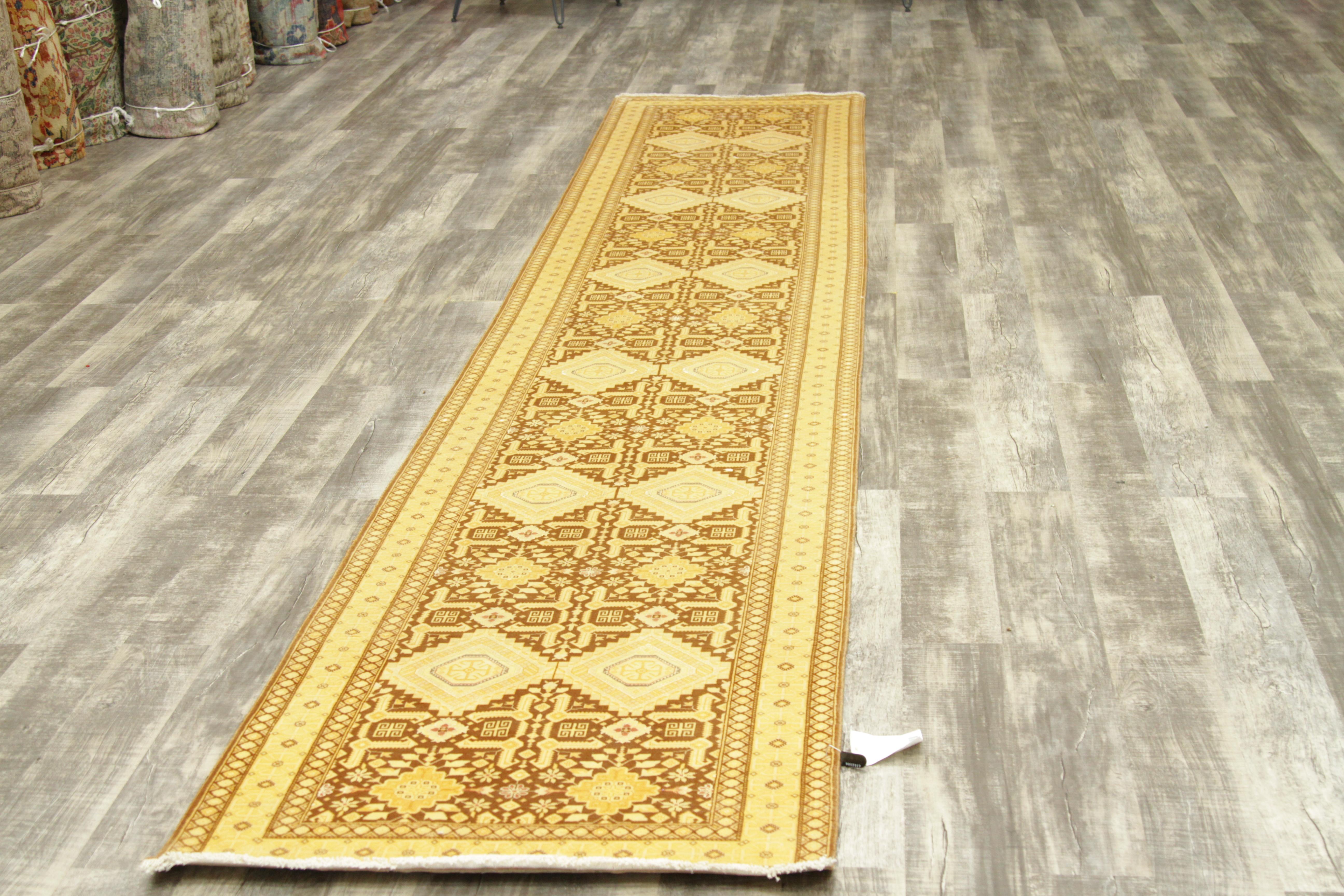 Antique Persian Rug in Tabriz Design with Gold & Brown Color Palette, circa 1940 For Sale 6
