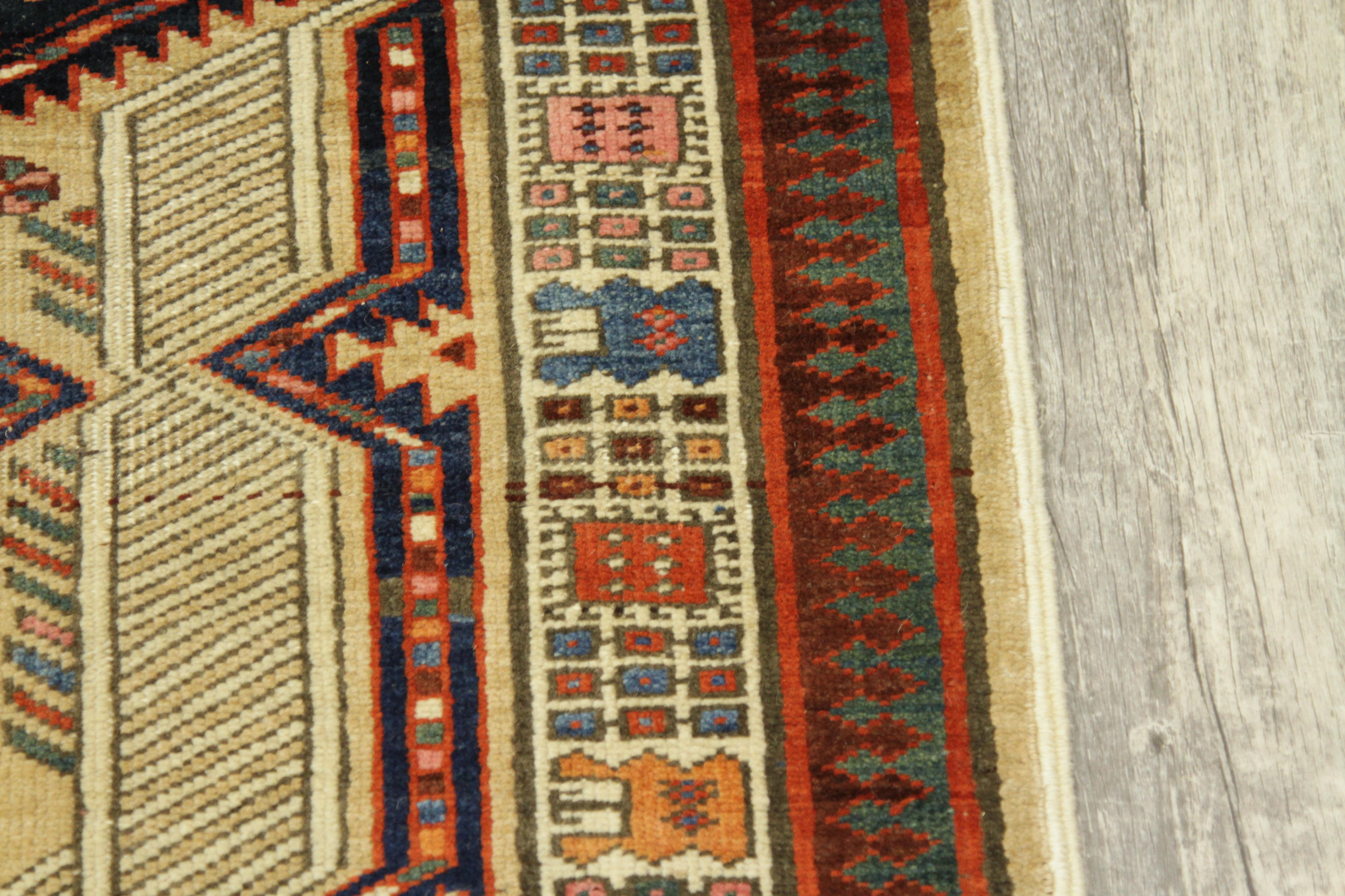 Antique Persian Rug in Tribal Sarab Design with Fine Wool Backing, circa 1930s For Sale 3