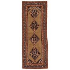 Antique Persian Rug Malayer Design with Fine Geometric Patterns, circa 1920s