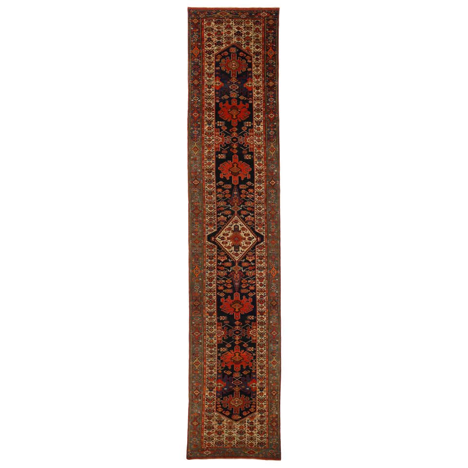 Antique Persian Rug Saisan Style with Unique Geometric Patterns, circa ...