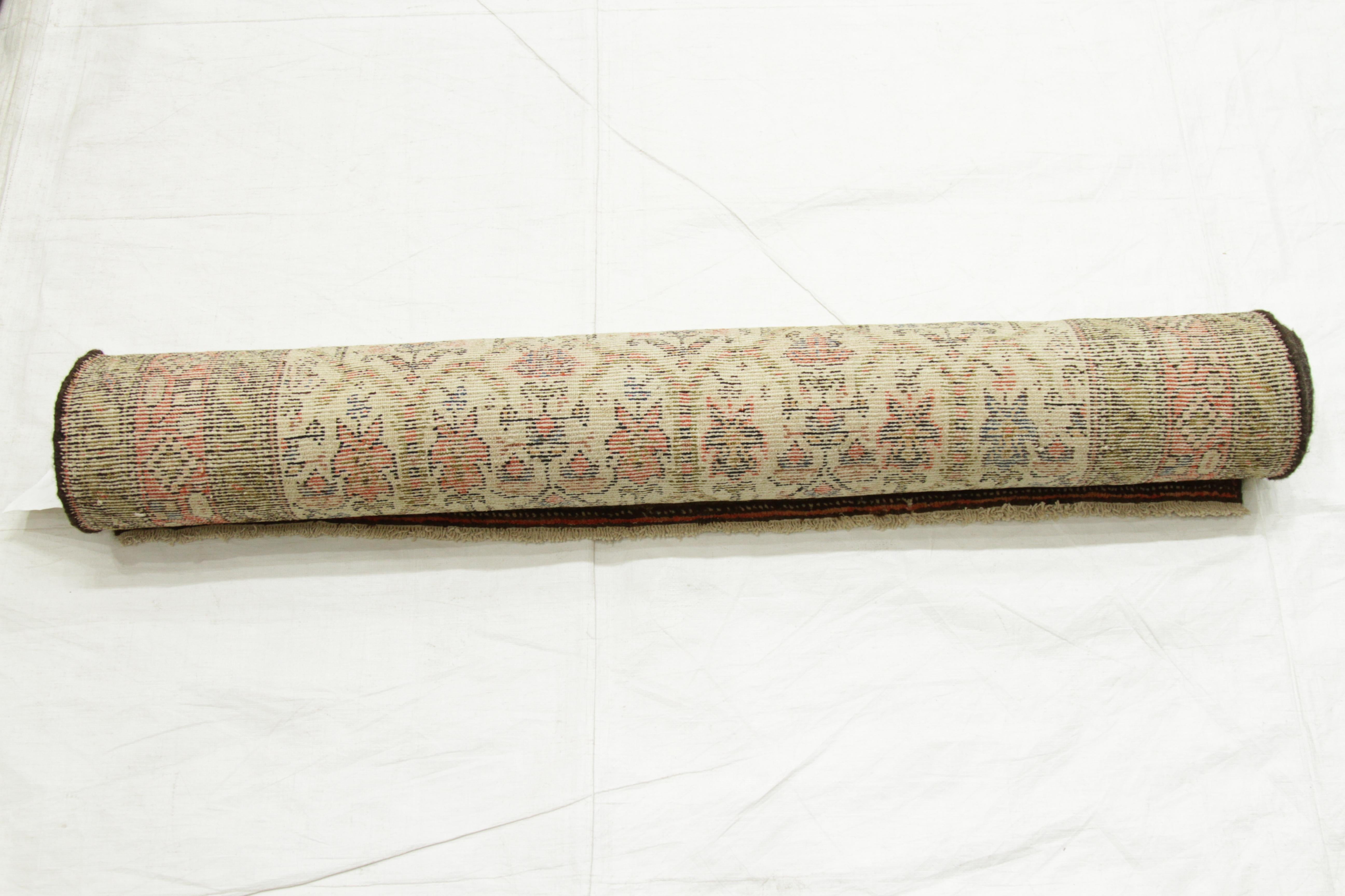 Antique Persian Rug Malayer Design with Rich Floral Patterns, circa 1930s For Sale 4