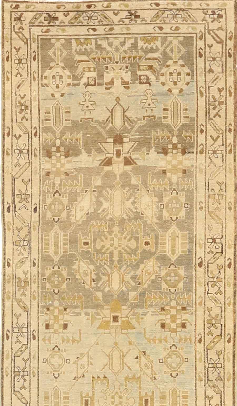 Mid-20th Century Antique Persian Rug Malayer Style with Delightful Scarab Details, circa 1940s For Sale