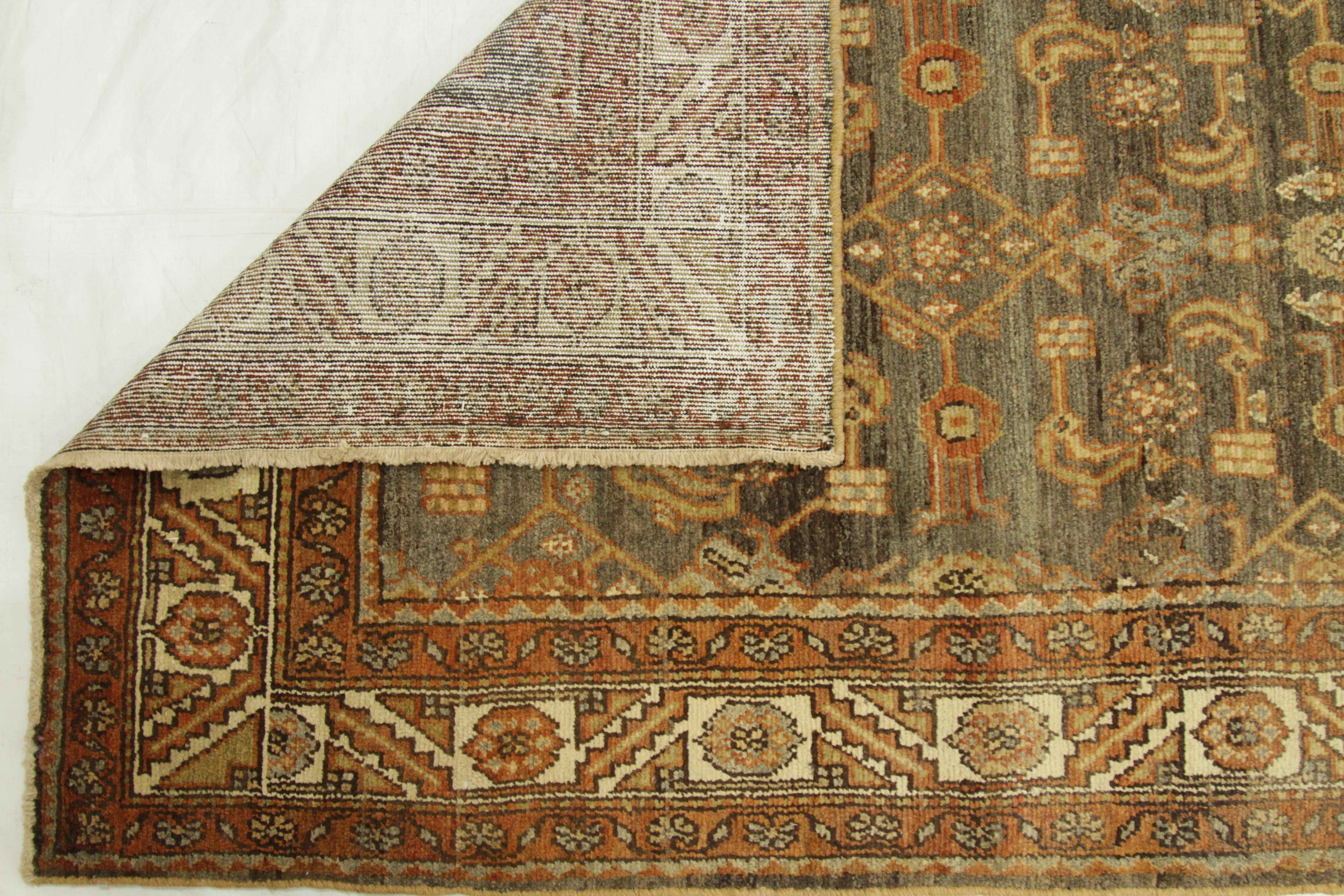 Mid-20th Century Antique Persian Rug Malayer Style with Tribal Patterns, circa 1930s For Sale