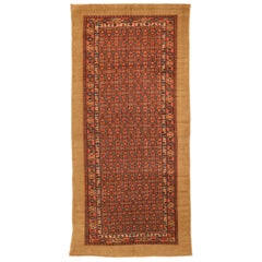 Antique Persian Rug Sarab Design Made of Fine Camel Hair, circa 1920s