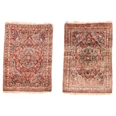 Antique Persian Rug Tabriz Haji Jalili Hand Knotted, circa 1890, Pair