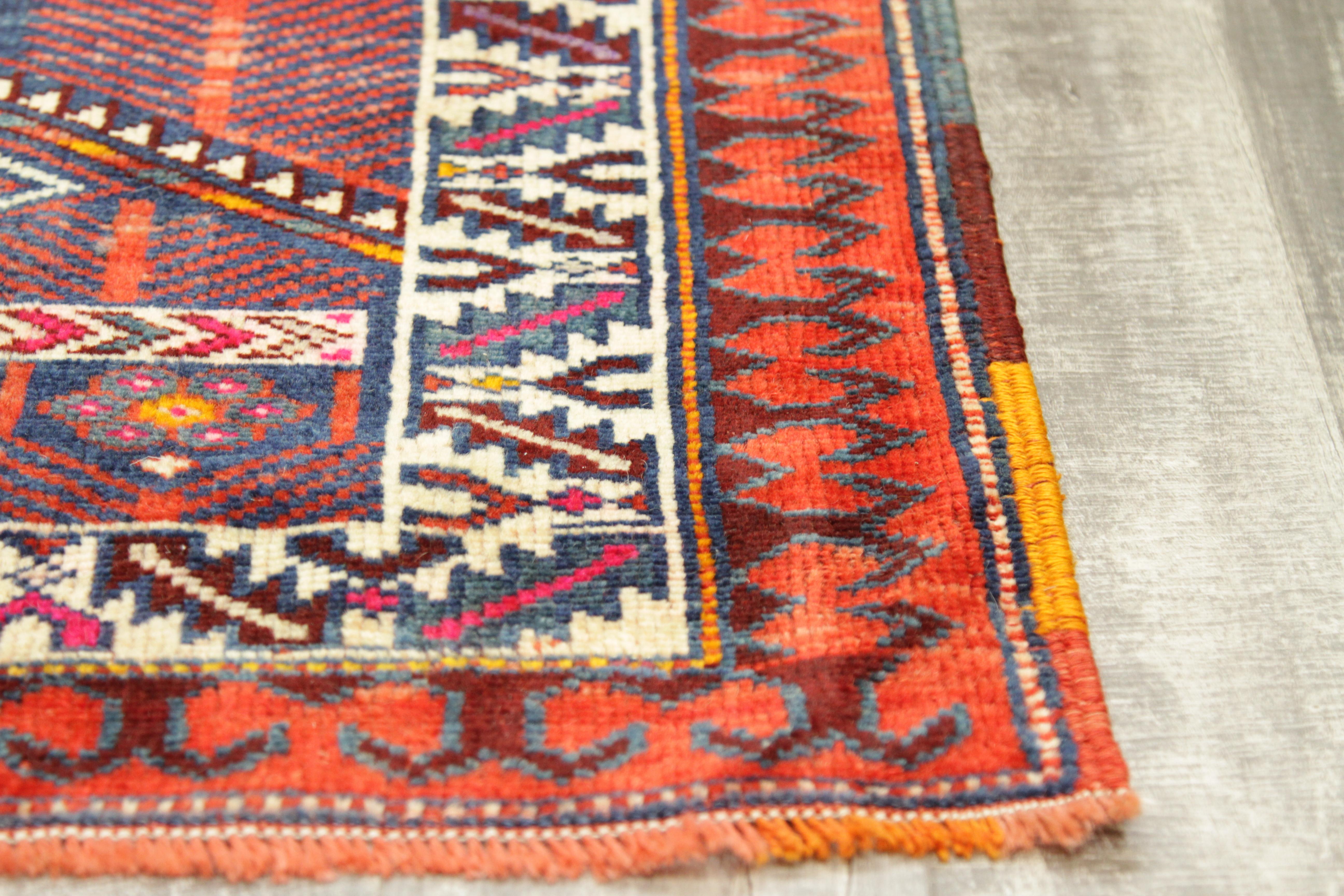 Antique Persian Rug with Tribal Design and Extraordinary Length, circa 1900s For Sale 1