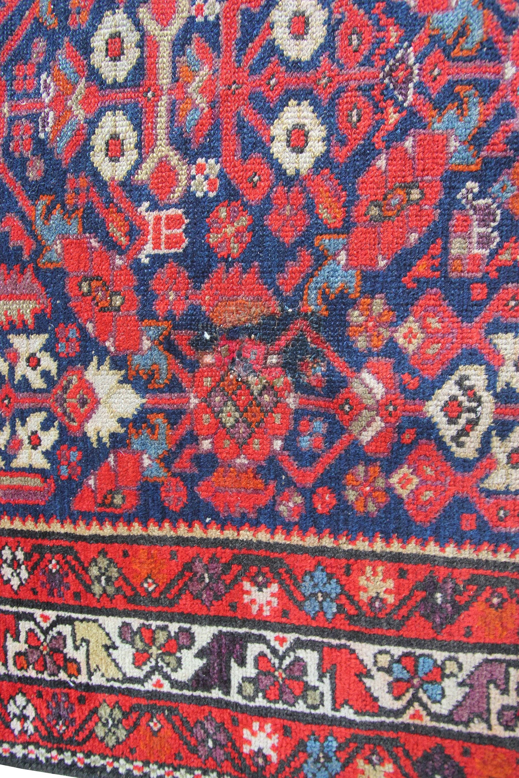 Antiker persischer Farahan-Läufer in Übergröße, antiker persischer im Angebot 3