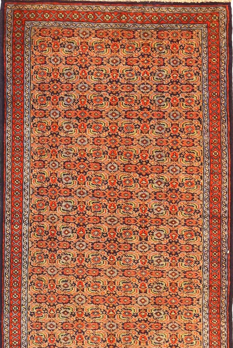 Other Antique Persian Runner Rug Ardabil Design For Sale