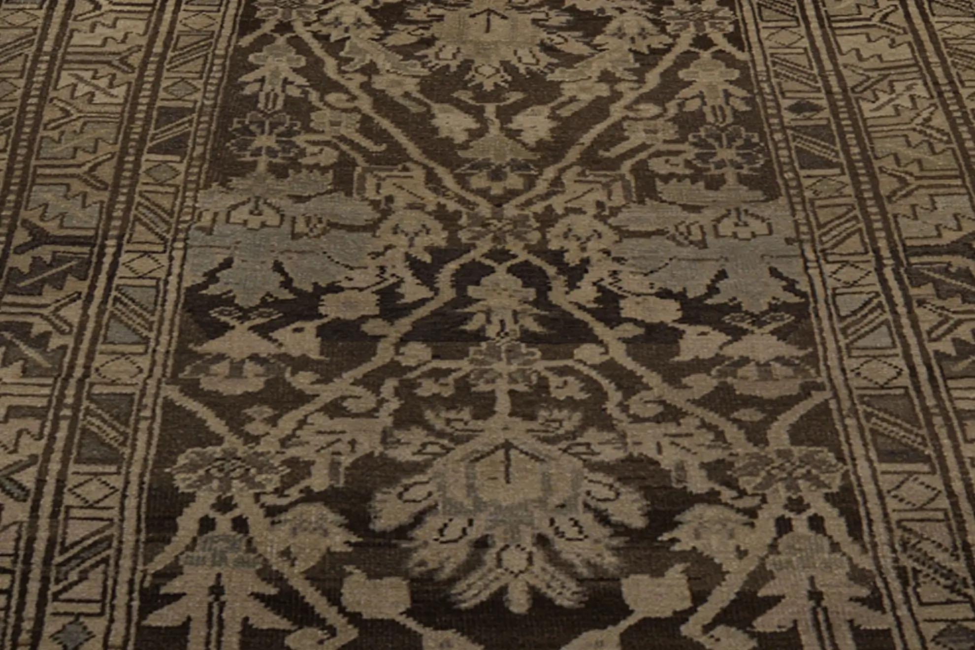 19th Century Antique Persian Runner Rug - Azarbaijan Design For Sale