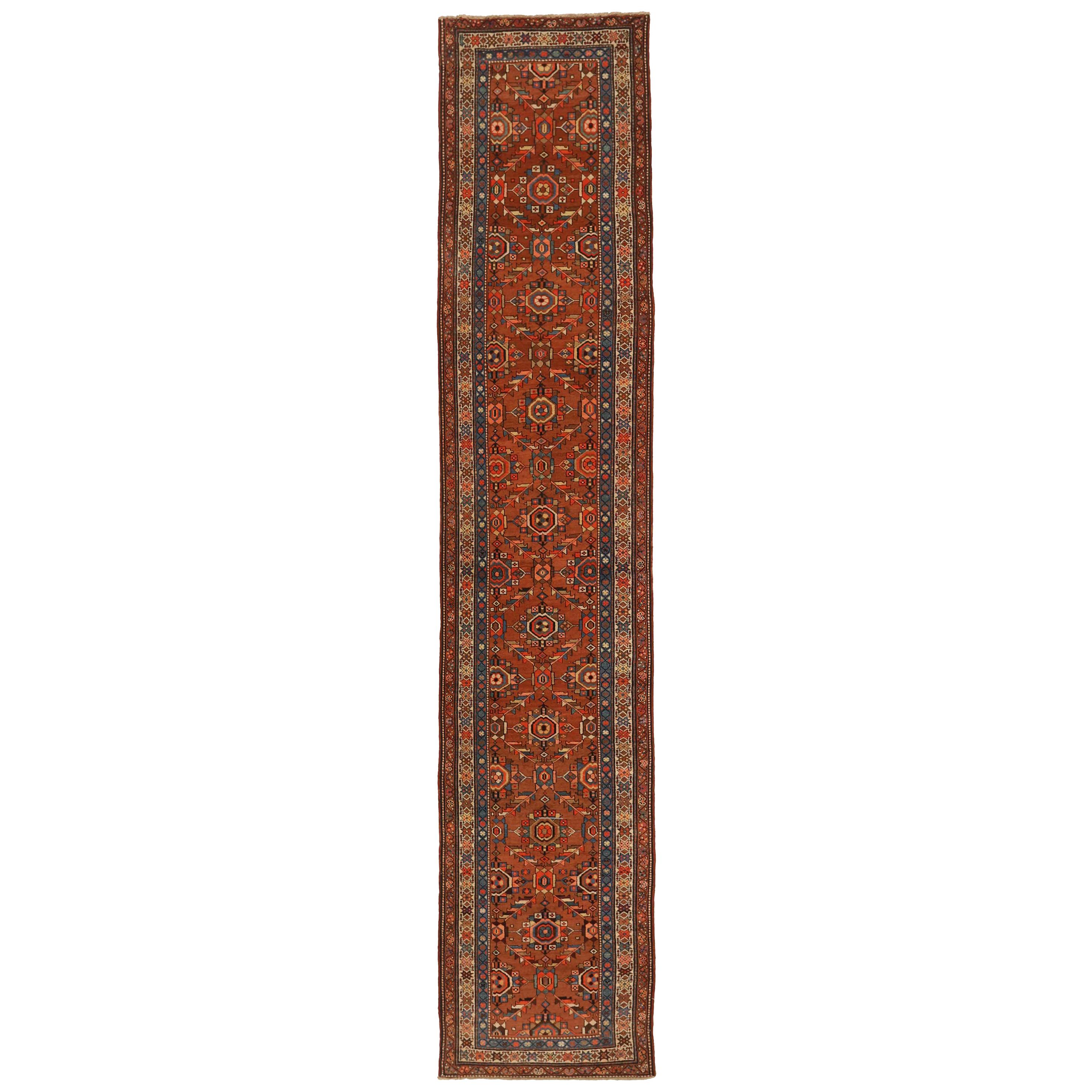 Antique Persian Runner Rug Azarbaijan Design