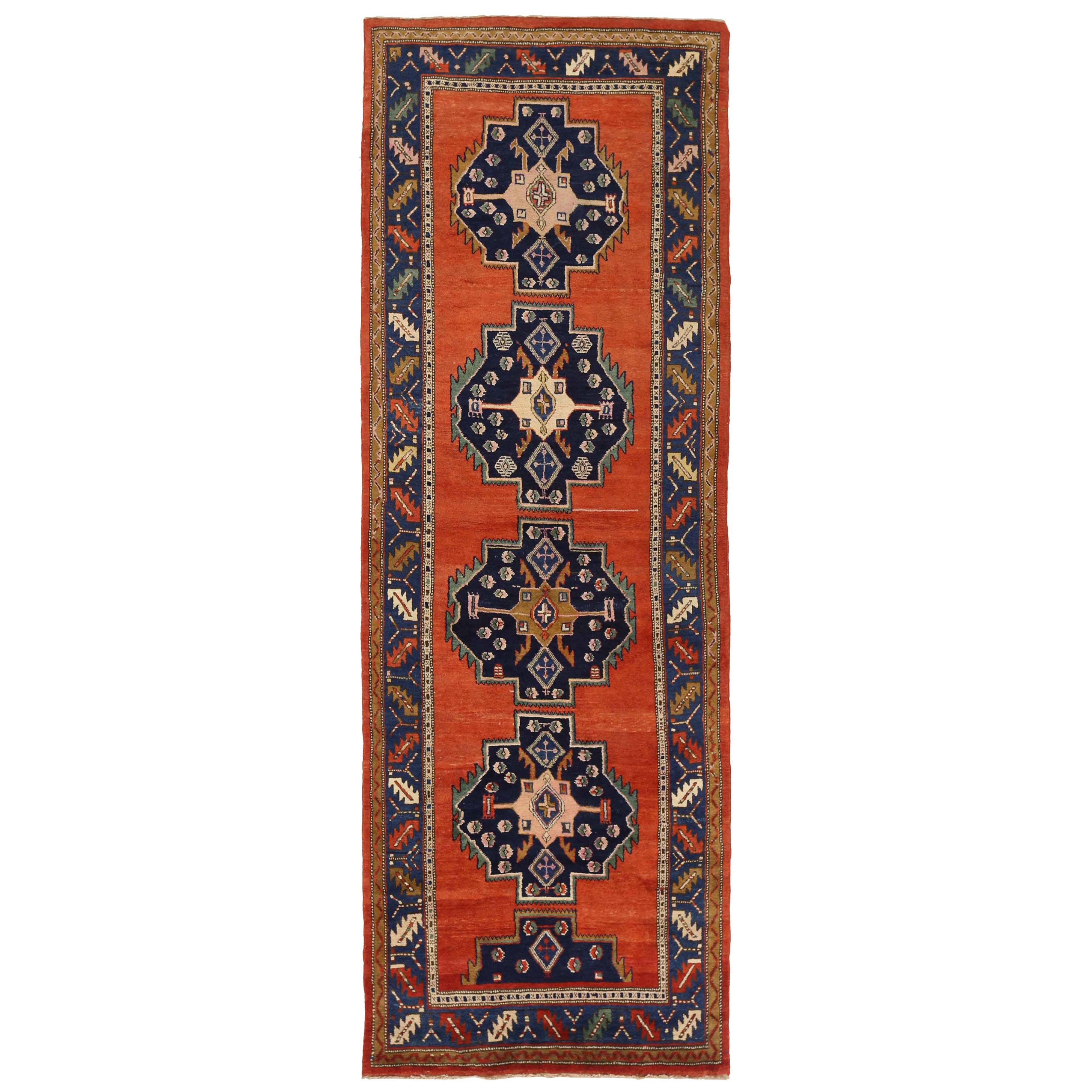 Antique Persian Runner Rug Azarbaijan Design
