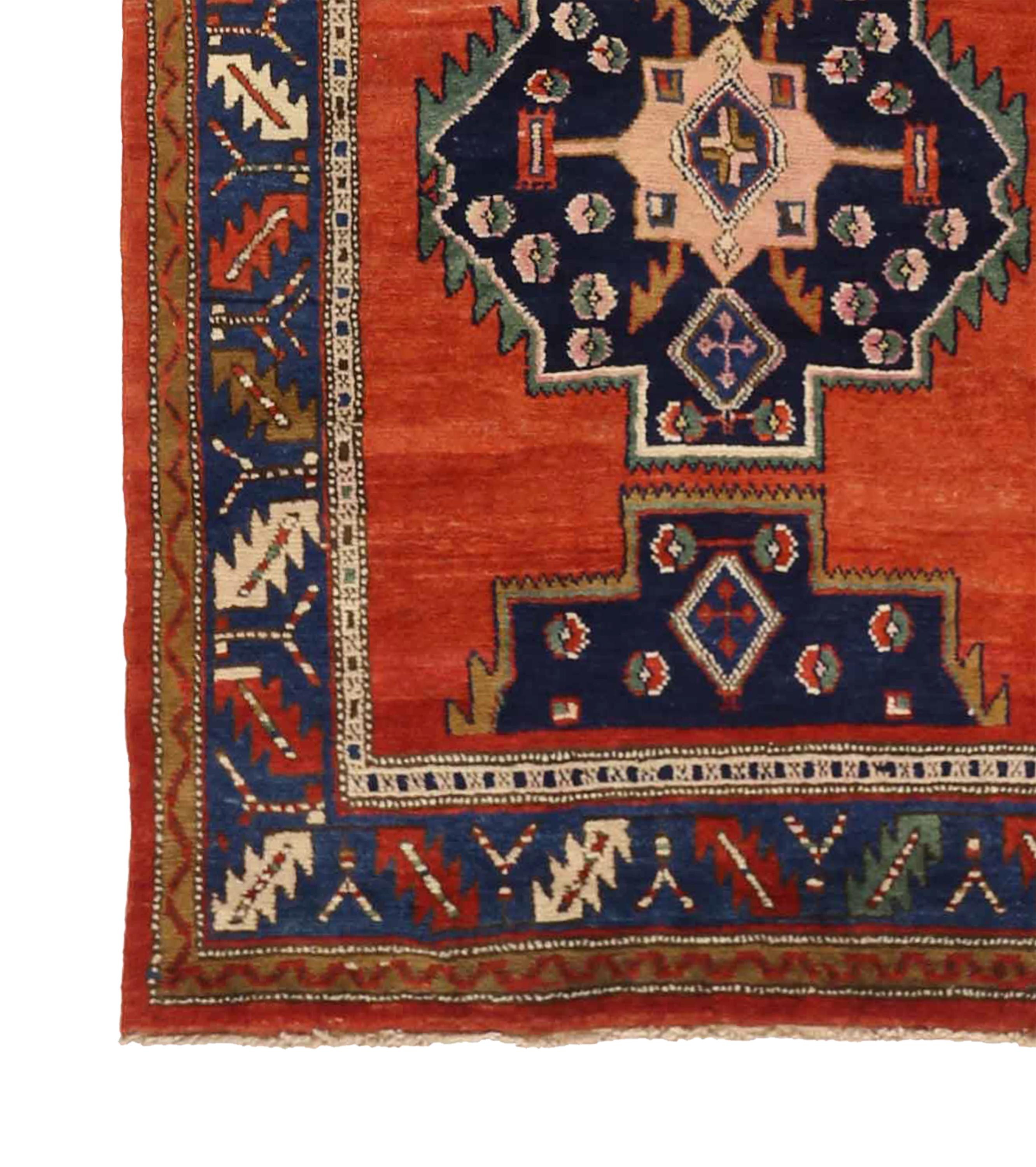 Other Antique Persian Runner Rug Azarbaijan Design For Sale