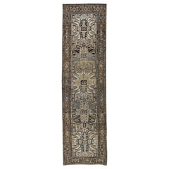 Vintage Persian Runner Rug Azerbaijan Design