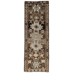 Antique Persian Runner Rug Azerbaijan Design