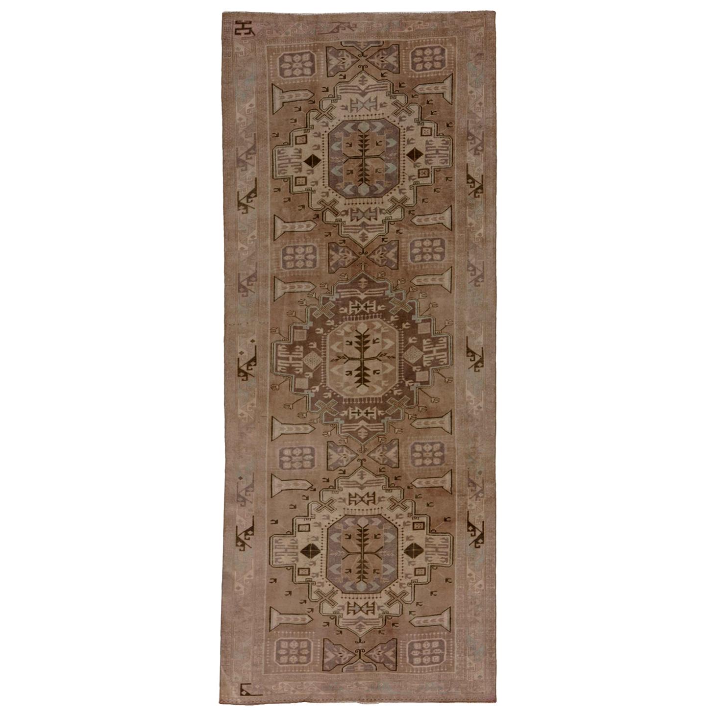 Antique Persian Runner Rug Azerbaijan Design For Sale